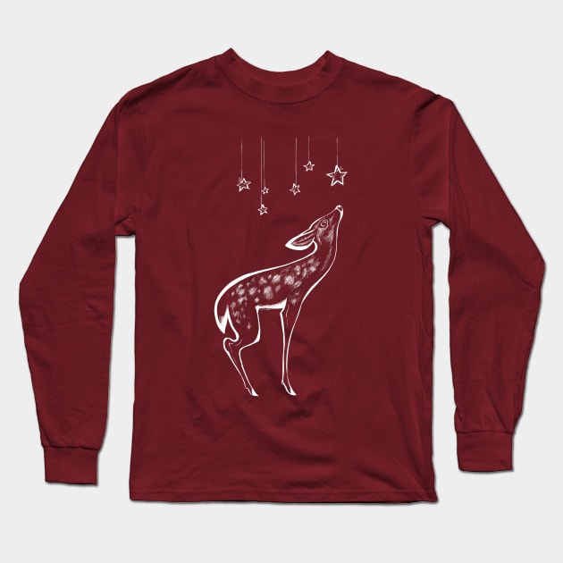 Fawn Stars Long Sleeve T-Shirt by CarissaLaPreal